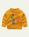 Sports Car Embroidered Sweater - CCMOM