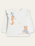 Squirrel Appliqué Long-Sleeve Set - CCMOM