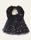 Starry Unicorn Mesh Dress - CCMOM