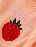 Strawberry Embroidered Sweatshirt - CCMOM