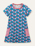 Strawberry Floral Printed Dress - CCMOM