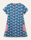 Strawberry Floral Printed Dress - CCMOM