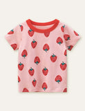 Strawberry Full Printed T-shirt - CCMOM