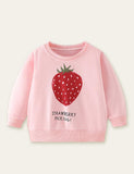 Strawberry Printed Sweatshirt