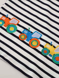 Striped Patch Short Sleeve - CCMOM