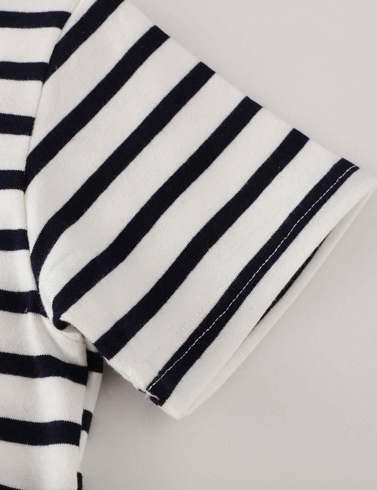 Striped Patch Short Sleeve - CCMOM