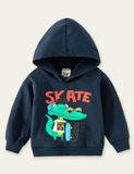 Sven Alligator Printed Hooded Sweatshirt - CCMOM