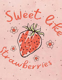 Sweet Strawberry Printed Long-Sleeved T-shirt - CCMOM