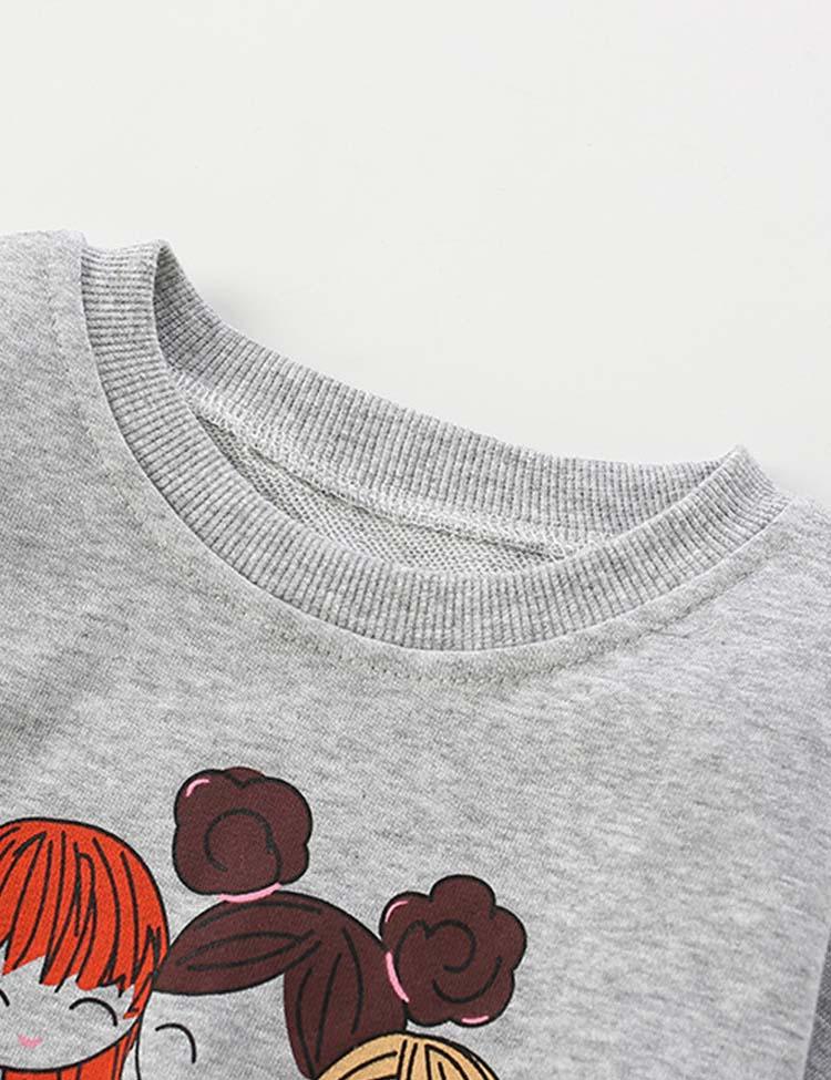 Three Girls Printed Sweatshirts - CCMOM