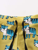 Tiger Cartoon Printed Sweatpants - CCMOM