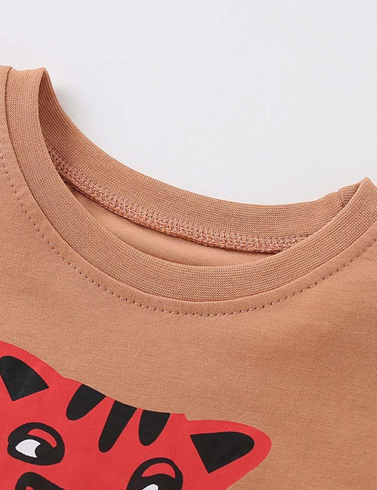 Tiger Printed Long Sleeve T-shirt - CCMOM
