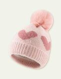 Today Only - Heart Wool Ball Woolen Hat - CCMOM