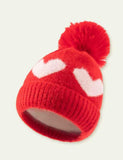 Today Only - Heart Wool Ball Woolen Hat - CCMOM