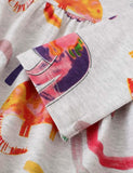 Toddler Girl Dinosaur Print Long Sleeve High Waist Dress - CCMOM