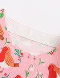 Toddler Girl Floral & Bird Print Casual Cotton Dress - CCMOM
