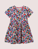 Toddler Girl Floral Rainbow Casual Dress - CCMOM