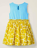 Toddler Girl Giraffe Appliqué Sleeveless Strape Dress - CCMOM