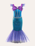 Toddler Girl Mermaid Flutter-sleeve Party Dress