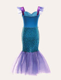 Toddler Girl Mermaid Flutter-sleeve Party Dress - CCMOM