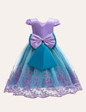 Toddler Girl Mermaid Mesh Party Dress - CCMOM