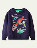 Toddler Glowing Undersea World Pull Over Sweatshirt - CCMOM