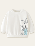 Toddler Mr Rabbit Printed Pull Over Sweatshirt - CCMOM