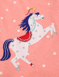 Unicorn Appliqué Long Sleeve Dress - CCMOM