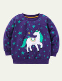 Unicorn Appliqué Sweatshirt - CCMOM