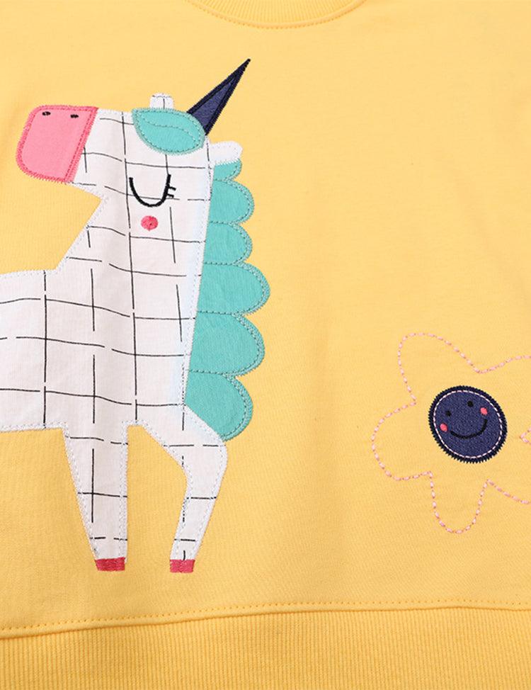 Unicorn Appliqué Sweatshirt - CCMOM