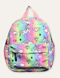 Unicorn Dinosaur Full Printed Schoolbag Backpack - CCMOM