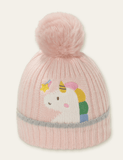 Unicorn Embroidered Pom Pom Hat - CCMOM