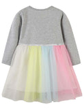 Unicorn Long Sleeve Mesh Dress - CCMOM