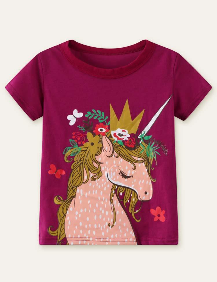 Unicorn Printed Cute T-shirt - CCMOM