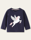 Unicorn Printed Long Sleeve T-shirt - CCMOM