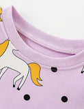 Unicorn Printed Pullover Sweatshirt - CCMOM