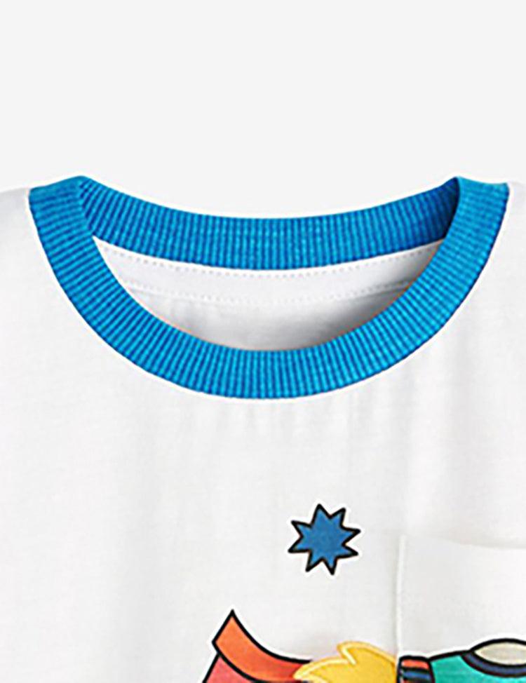 Unisex Rainbow Rocket Printed Long Sleeve T-shirt - CCMOM