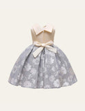 V-neck Flower Party Dress - CCMOM