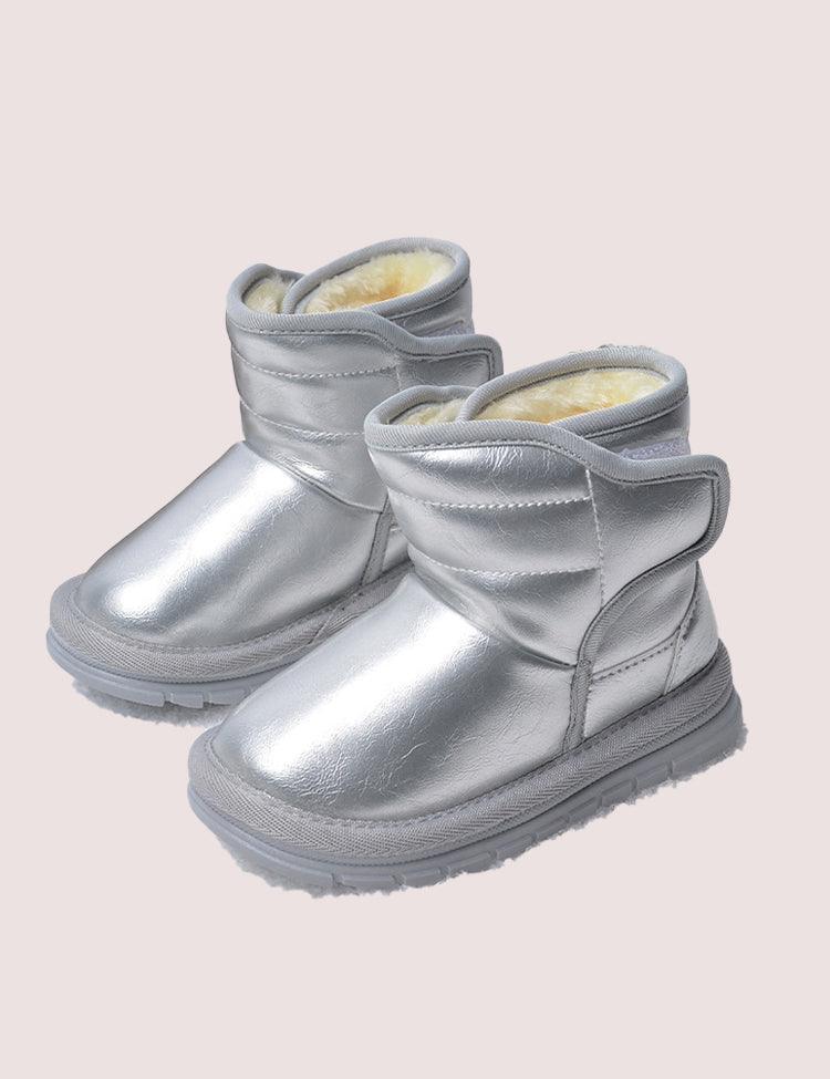 Winter Glossy Short Snow Boots - CCMOM